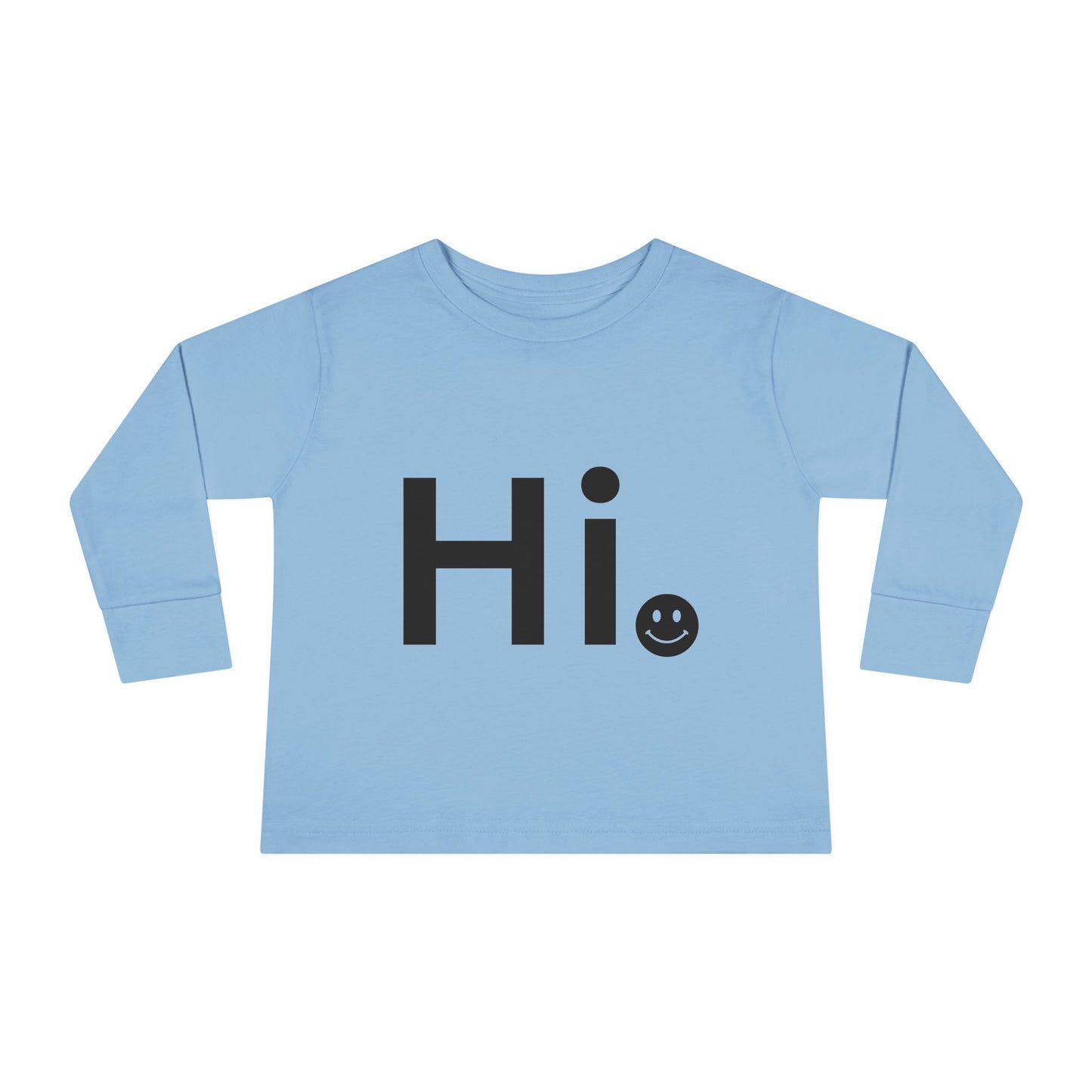 'Hi' smiley Design, Cute Kids Shirt, Baby Greeting Tee, Playful Toddler Outfit, Everyday Wear