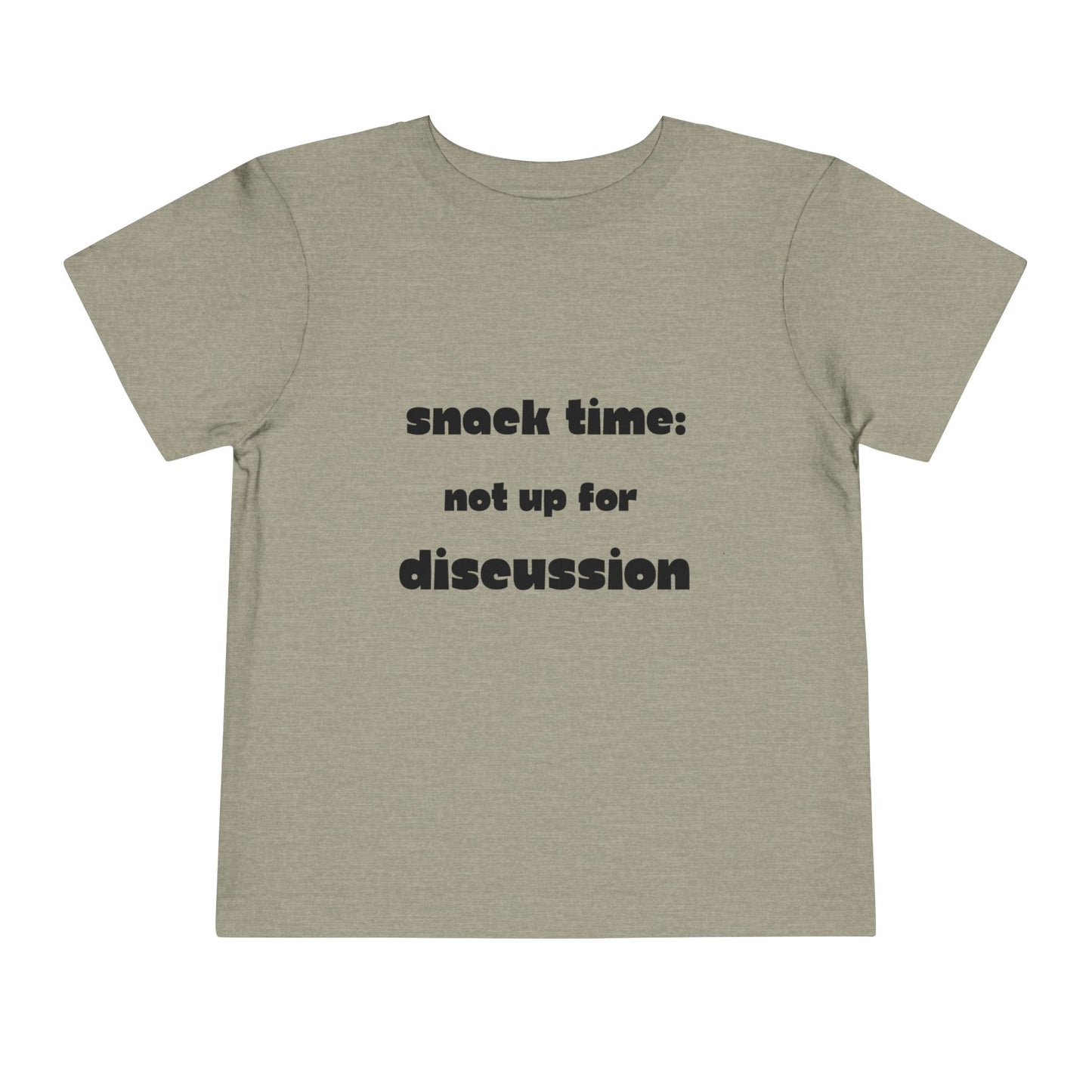 Snack Time Toddler Tee: Fun Playwear, Perfect for Birthdays, Gifts, Summer Outings, and Snack Lovers!