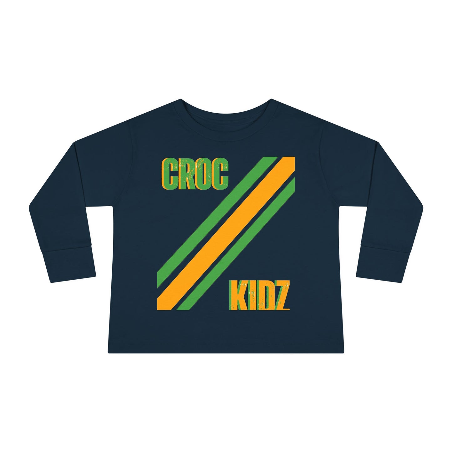 Croc Kidz Toddler Long Sleeve Tee, Cute Toddler Shirt, Children's Fashion, Birthday Gift, Spring Outfit, Fun Playwear