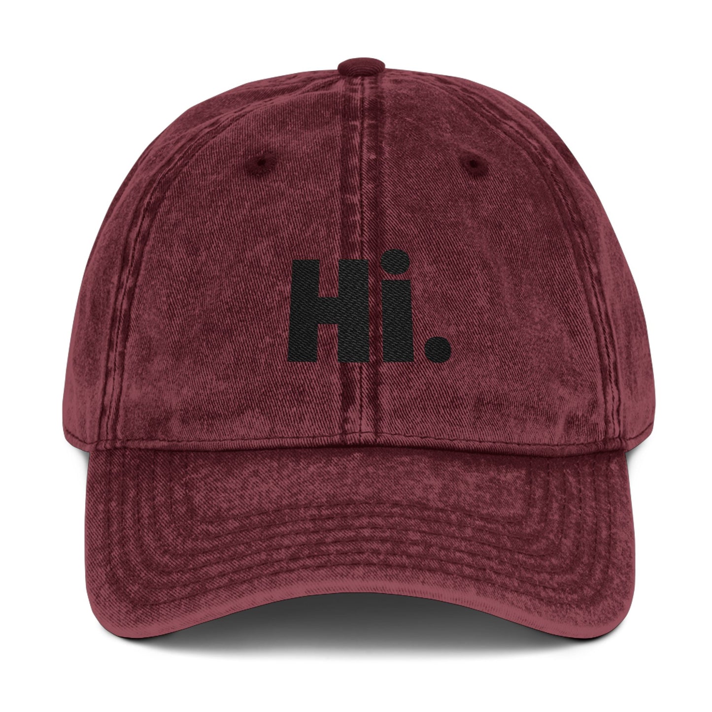 Toddler Vintage Embroidered Cap - hi greeting
