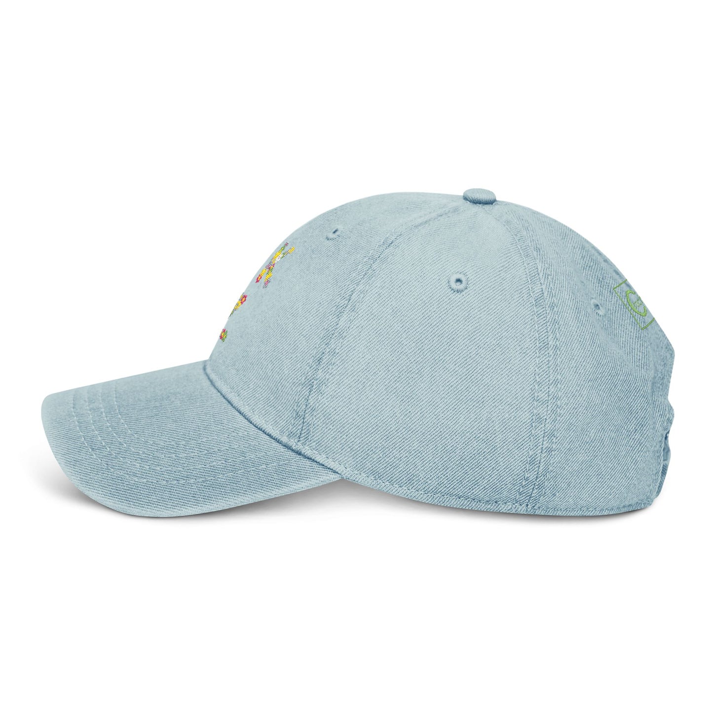 Toddler Embroidered Denim Hat - Stylish CKZ Design for Every Occasion