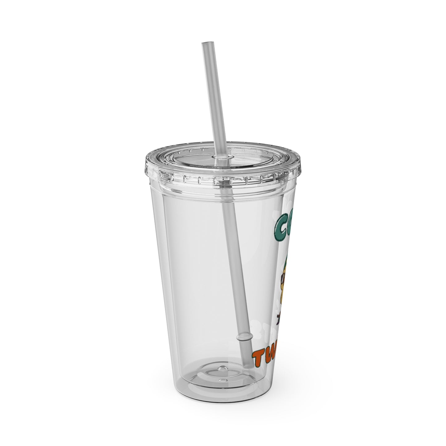 Sunsplash Cool Tweets Tumbler with Straw - Fun 16oz Drinkware for Summer Vibes
