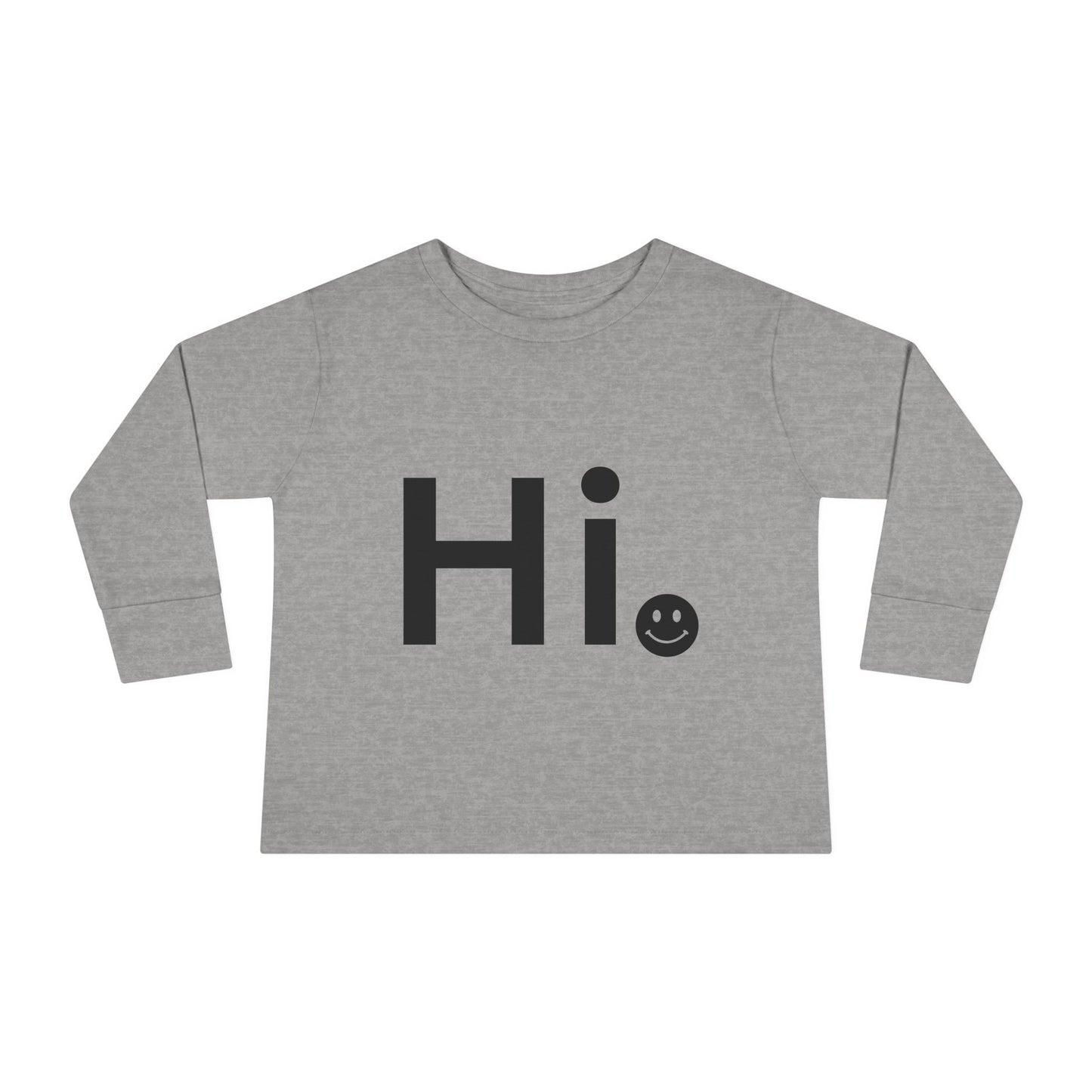 'Hi' smiley Design, Cute Kids Shirt, Baby Greeting Tee, Playful Toddler Outfit, Everyday Wear