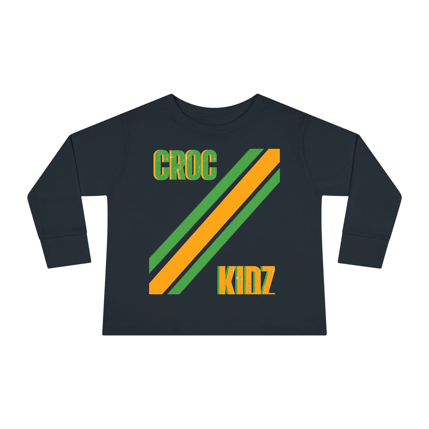 Croc Kidz Toddler Long Sleeve Tee, Cute Toddler Shirt, Children's Fashion, Birthday Gift, Spring Outfit, Fun Playwear