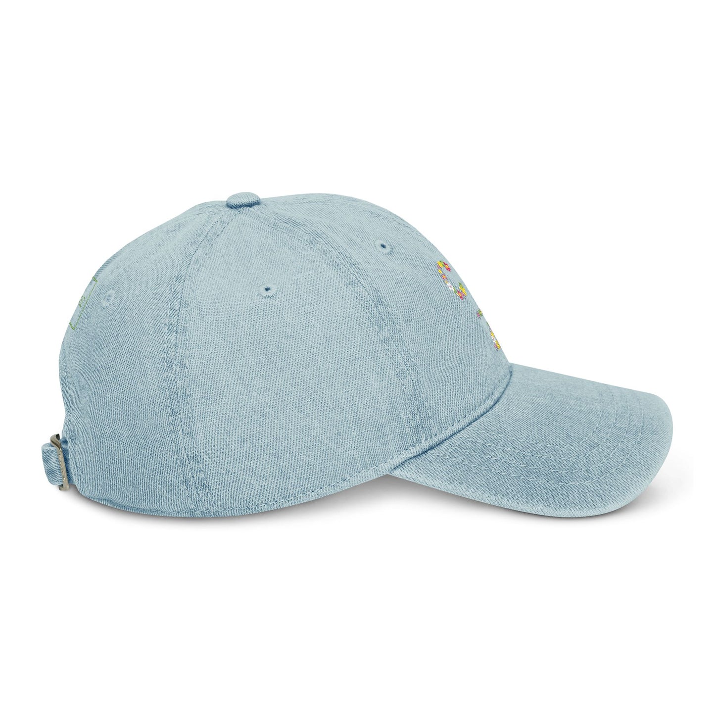 Toddler Embroidered Denim Hat - Stylish CKZ Design for Every Occasion