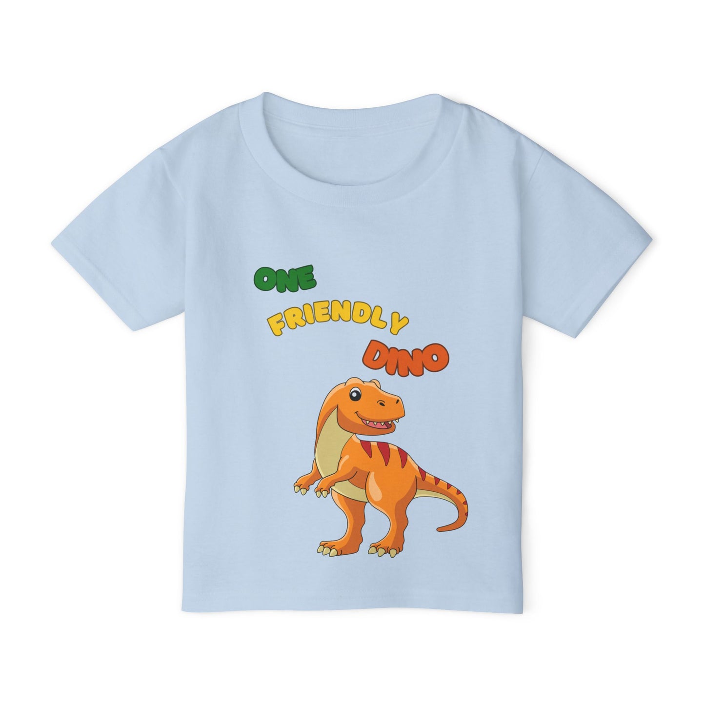 One Friendly Dino Toddler T-Shirt | Cute Dinosaur Graphic Tee
