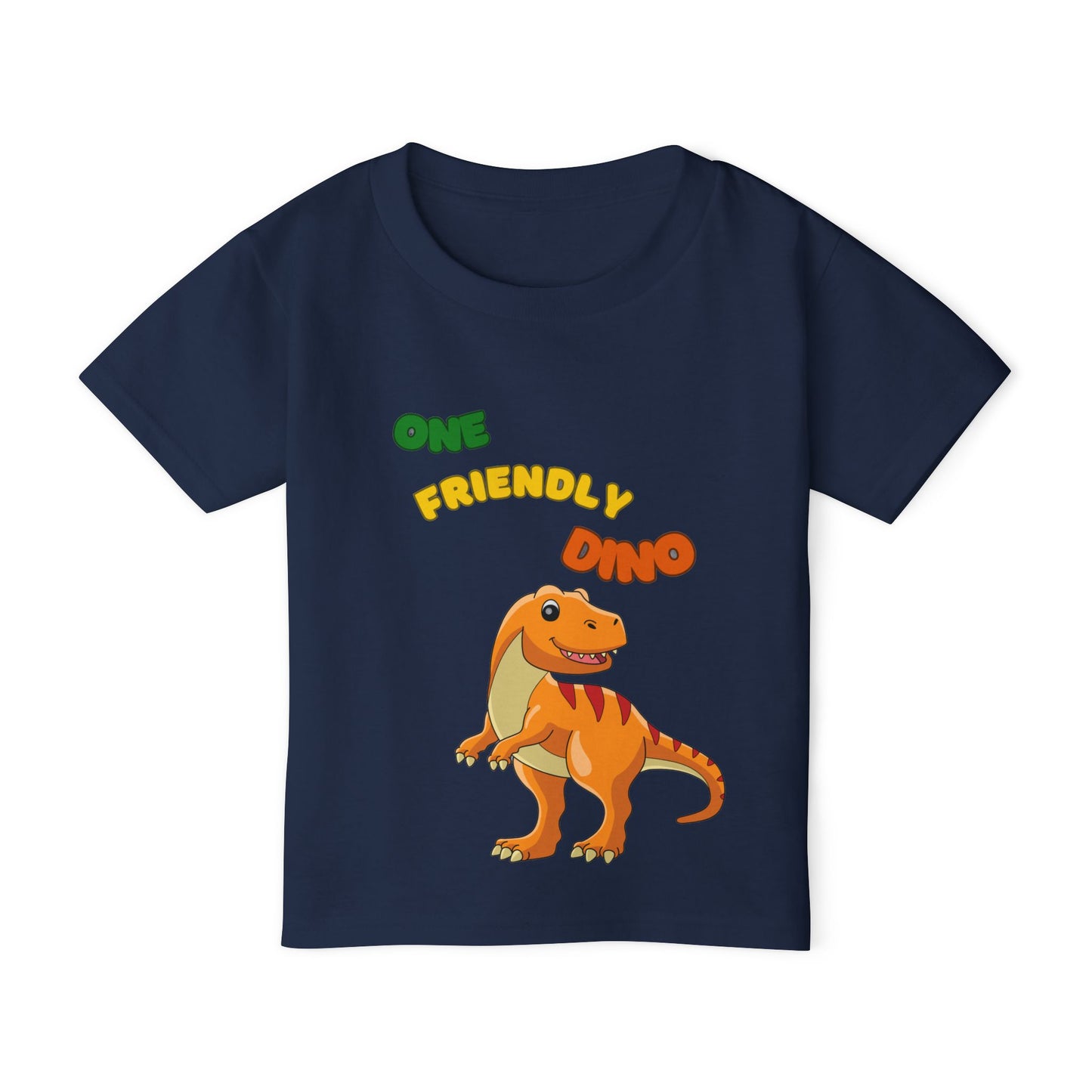 One Friendly Dino Toddler T-Shirt | Cute Dinosaur Graphic Tee