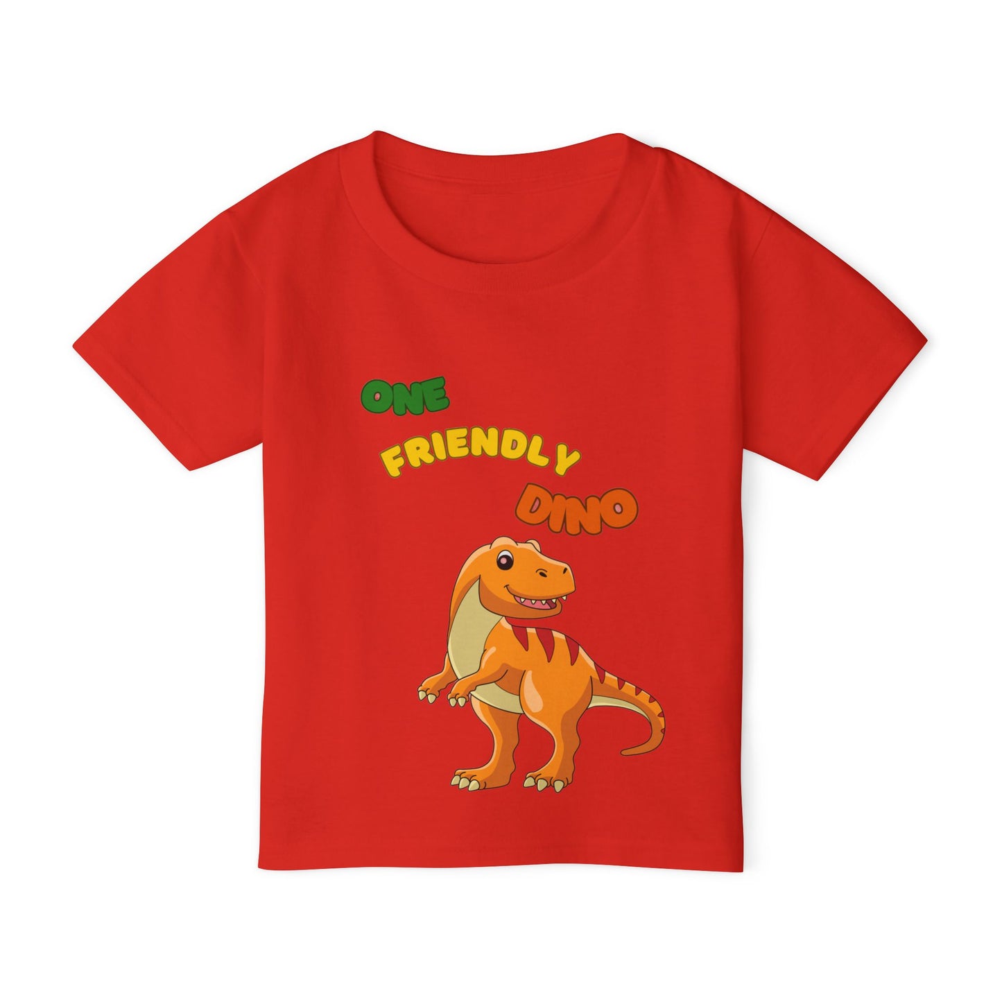One Friendly Dino Toddler T-Shirt | Cute Dinosaur Graphic Tee
