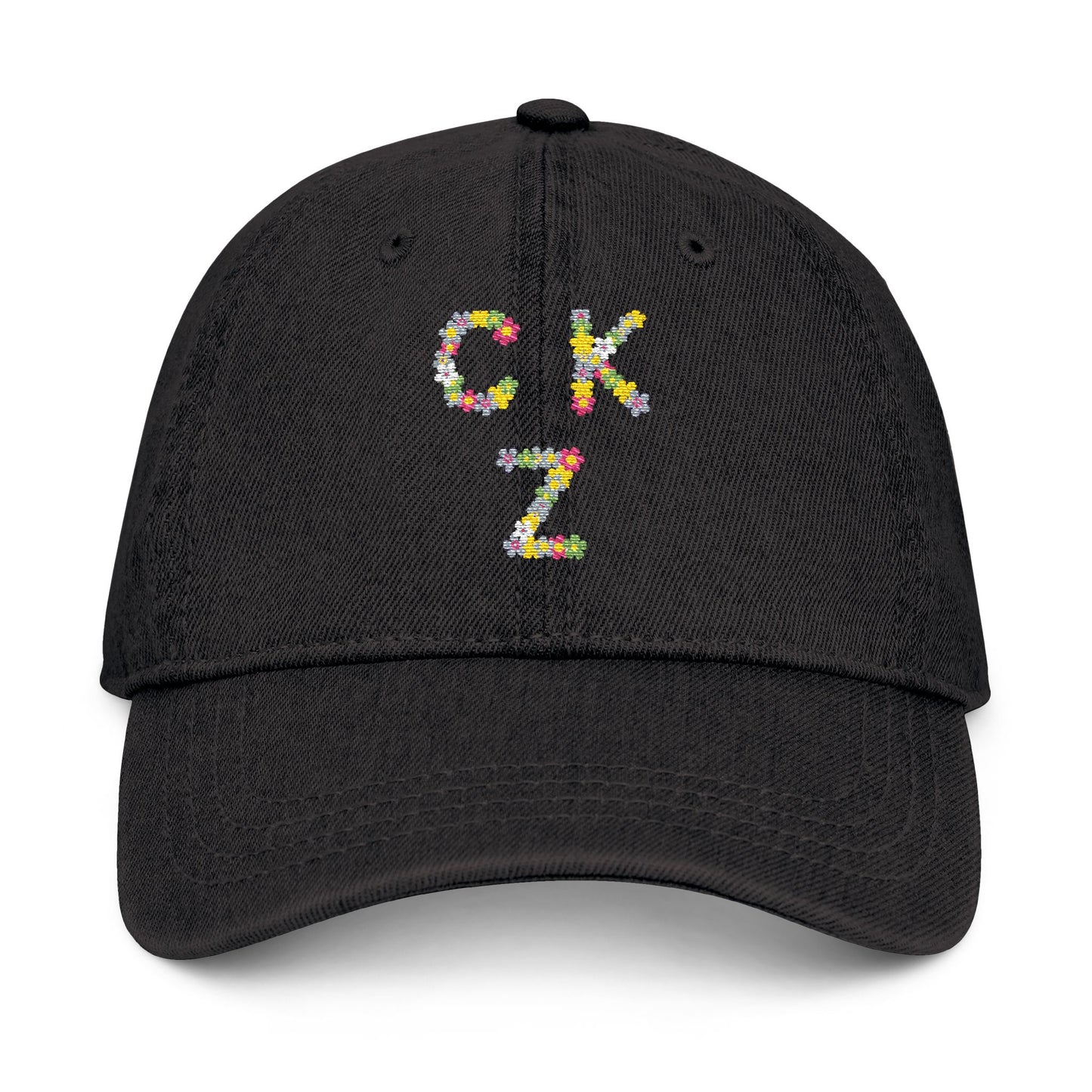 Toddler Embroidered Denim Hat - Stylish CKZ Design for Every Occasion