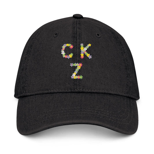 Toddler Embroidered Denim Hat - Stylish CKZ Design for Every Occasion
