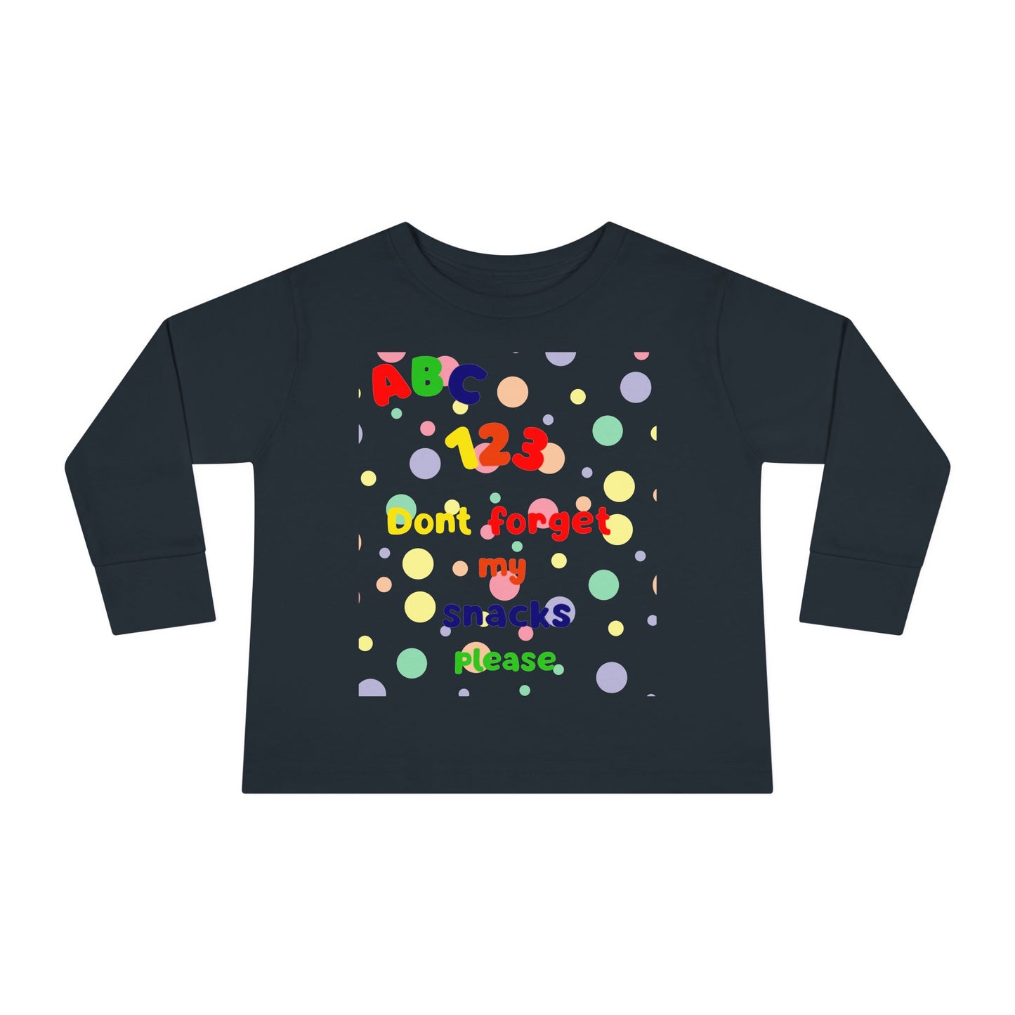 Fun Learning Toddler Tee - Kids Long Sleeve Shirt, Colorful ABC 123 Design, Birthday Gift, Playtime Apparel, Educational Clothing, [...]