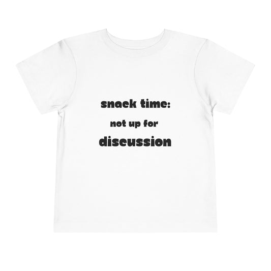 Snack Time Toddler Tee: Fun Playwear, Perfect for Birthdays, Gifts, Summer Outings, and Snack Lovers!