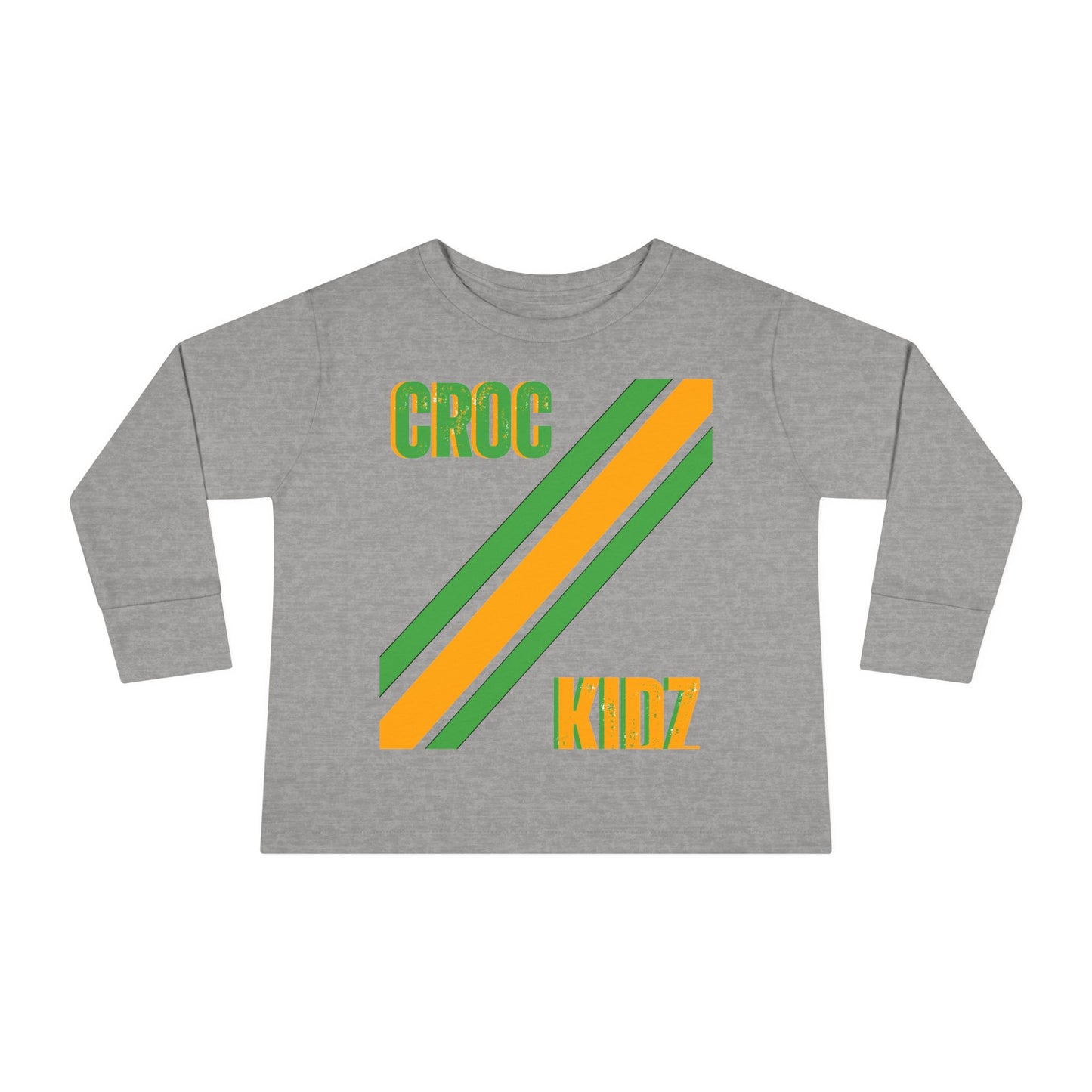 Croc Kidz Toddler Long Sleeve Tee, Cute Toddler Shirt, Children's Fashion, Birthday Gift, Spring Outfit, Fun Playwear