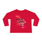 Happy Love Day Long Sleeve Tee, Heart Design Shirt, Valentine's Day Kids Top, Cute Valentine Toddler T-Shirt, Love Theme Baby Long Sleeve