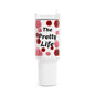 The Pretty Life red and pink rose tumbler cup Tumbler, 40oz