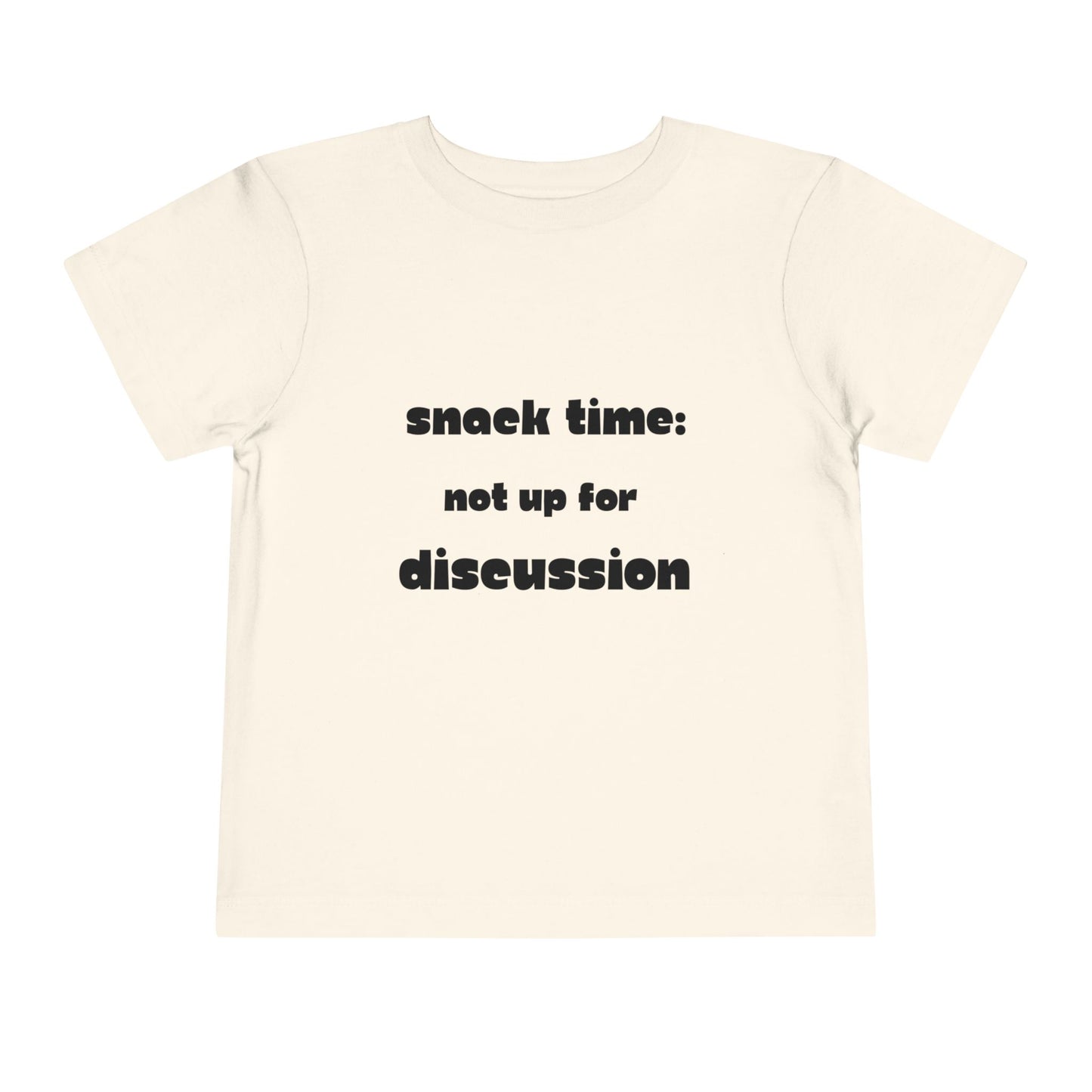 Snack Time Toddler Tee: Fun Playwear, Perfect for Birthdays, Gifts, Summer Outings, and Snack Lovers!