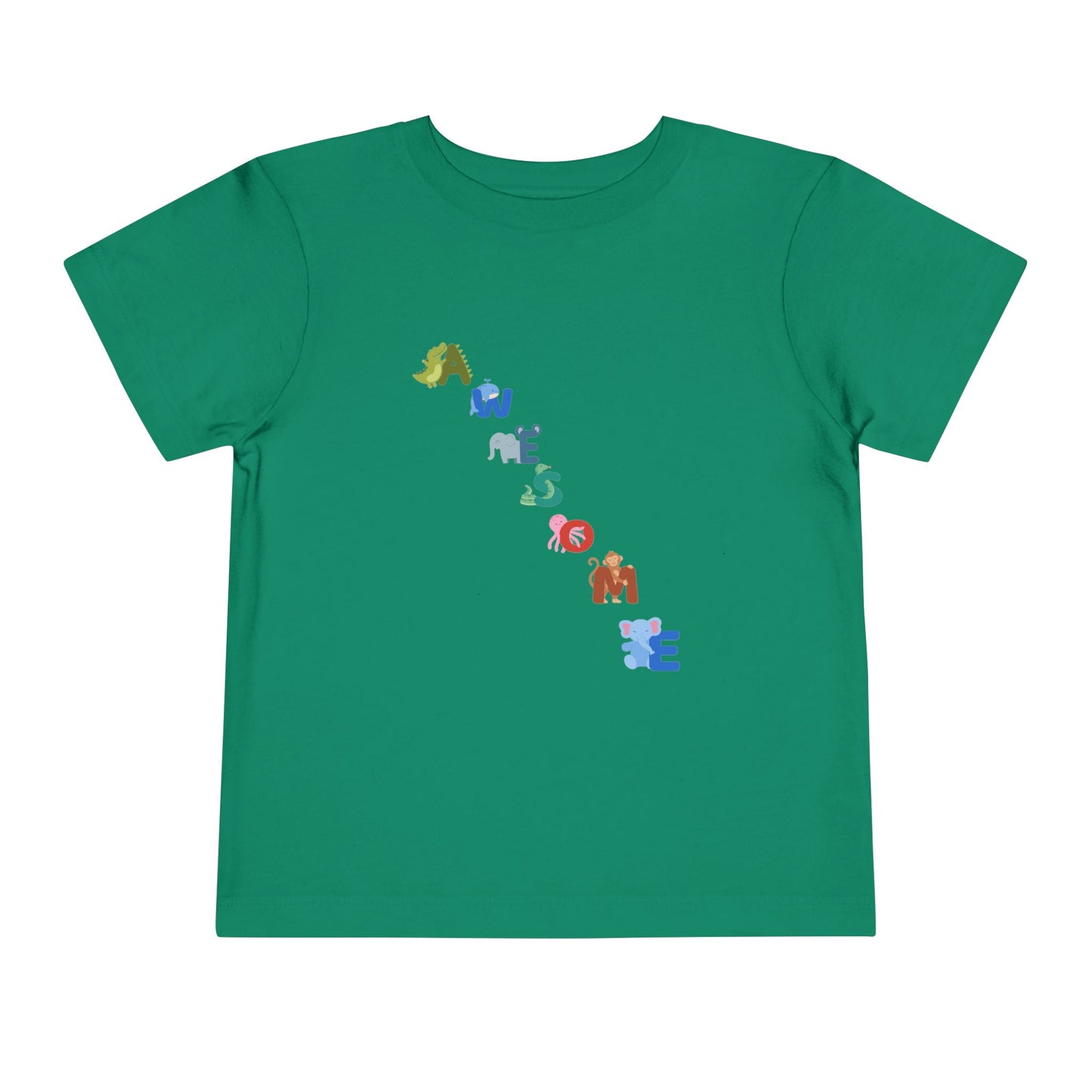 Awesome Toddler Short Sleeve Tee - Fun and Colorful