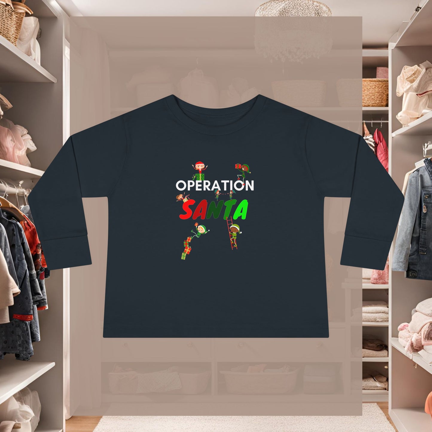 Operation Santa Toddler Long Sleeve Tee