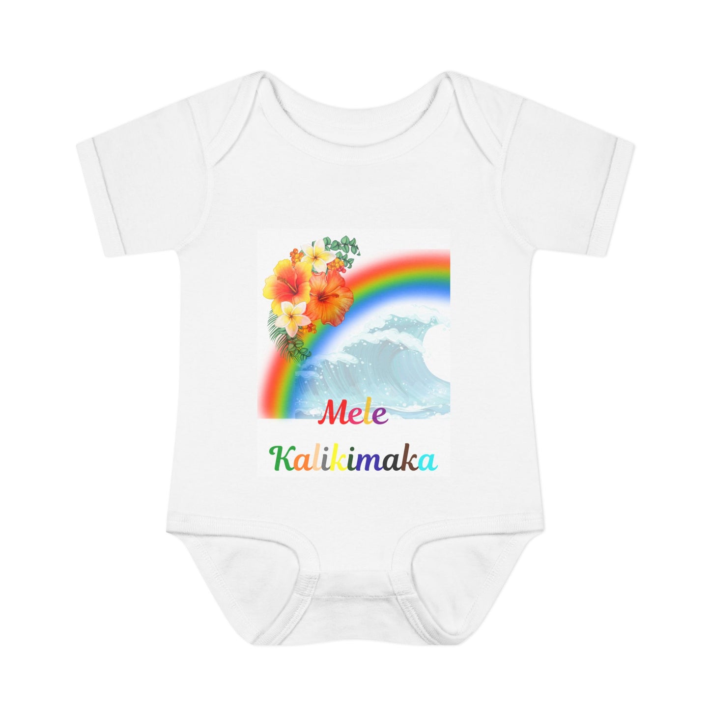 Hawaiian Holiday Infant Baby Rib Bodysuit