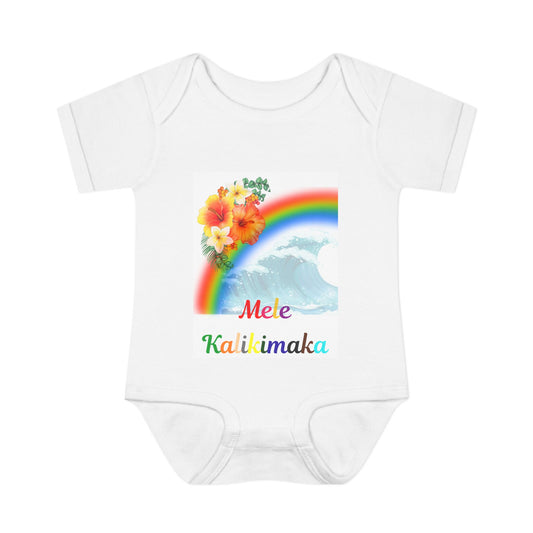 Hawaiian Holiday Infant Baby Rib Bodysuit