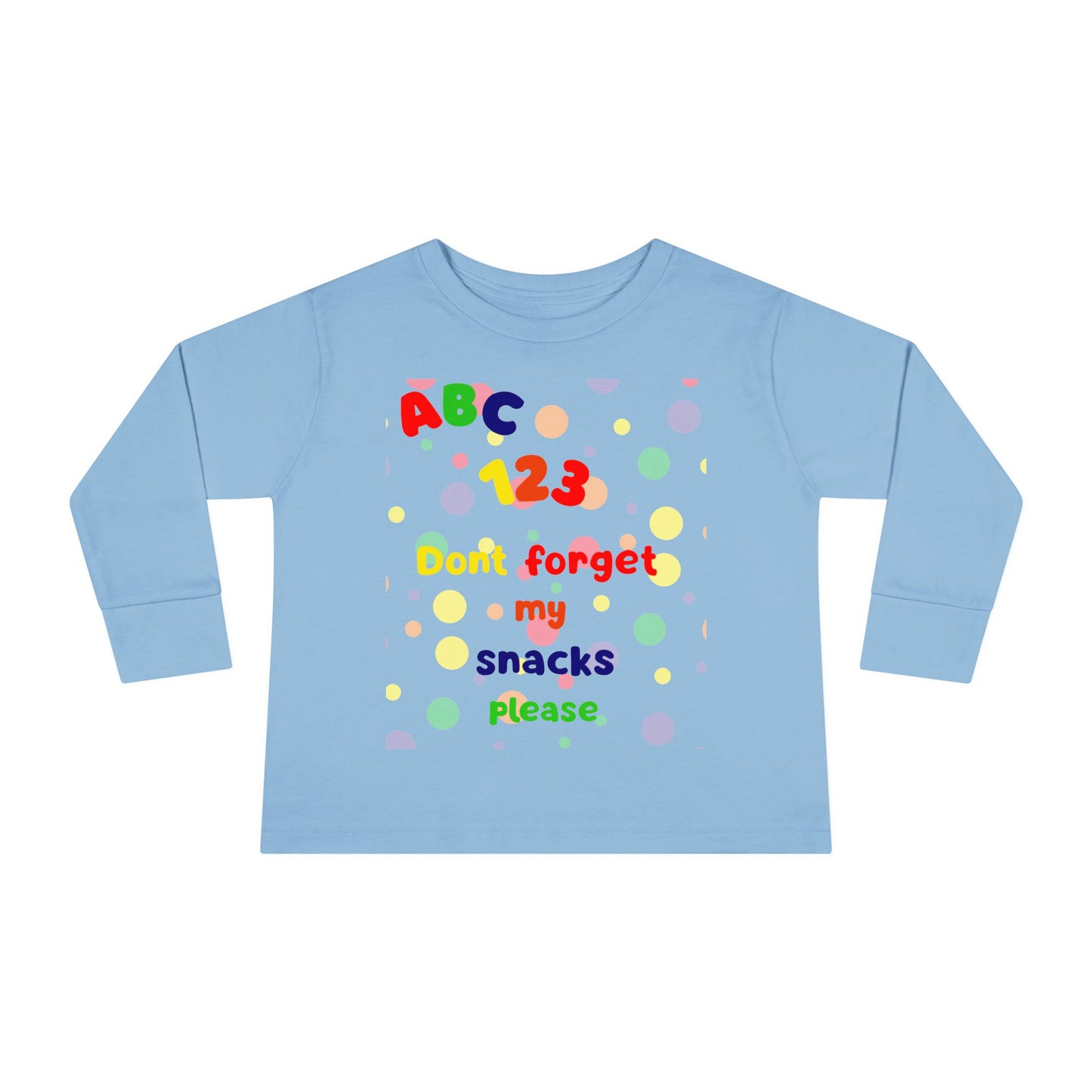 Fun Learning Toddler Tee - Kids Long Sleeve Shirt, Colorful ABC 123 Design, Birthday Gift, Playtime Apparel, Educational Clothing, [...]