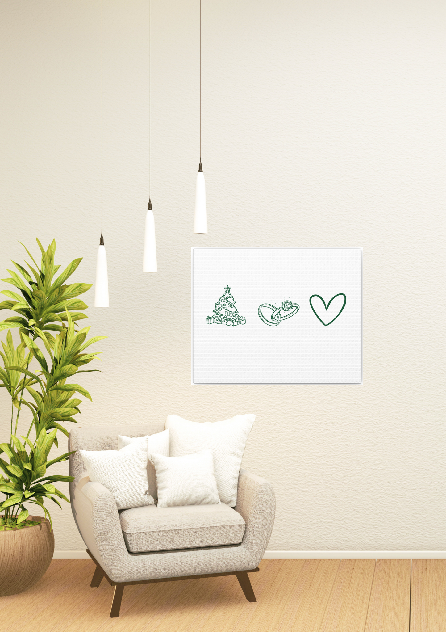 Wedding Canvas Prints, Newlywed Gift Wall Art Decor, Marriage Anniversary Sign, Personalized Couple Portrait, Custom Home Decoration, Love