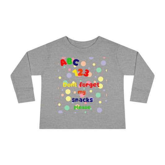 Fun Learning Toddler Tee - Kids Long Sleeve Shirt, Colorful ABC 123 Design, Birthday Gift, Playtime Apparel, Educational Clothing, [...]