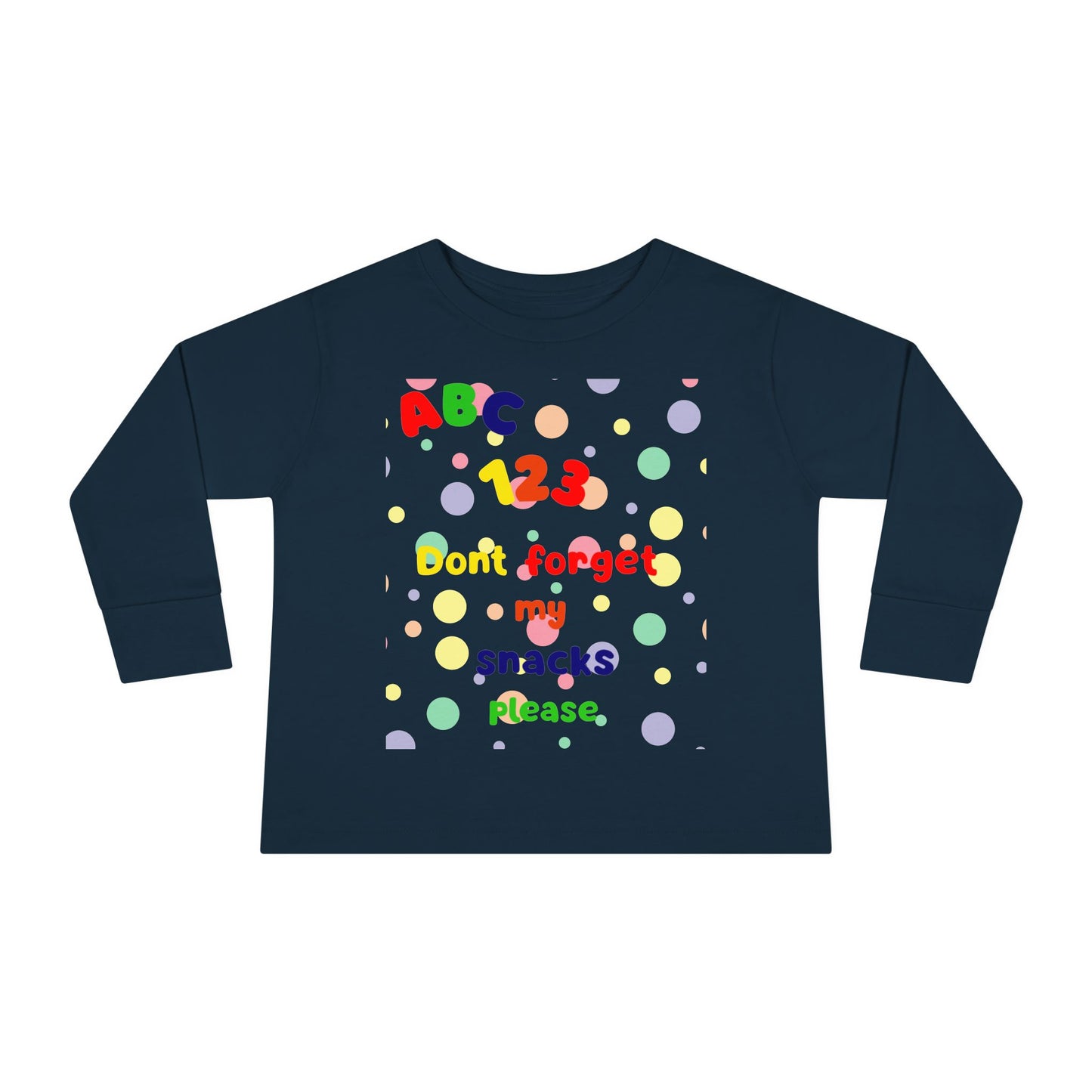 Fun Learning Toddler Tee - Kids Long Sleeve Shirt, Colorful ABC 123 Design, Birthday Gift, Playtime Apparel, Educational Clothing, [...]