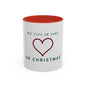 "we fell in love on christmas" Mug Christmas Love Accent