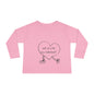 Valentine's Day Toddler Long Sleeve Tee, Will You Be My Valentine Shirt, Kids Valentine's Day Top, Heart Design Toddler Tee, Love Toddler