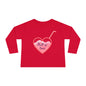 Full of Love Toddler Long Sleeve Tee, Heart Pattern Shirt, Cute Kids Clothes, Valentine's Day Gift, Children's Apparel, Sweet Child Top