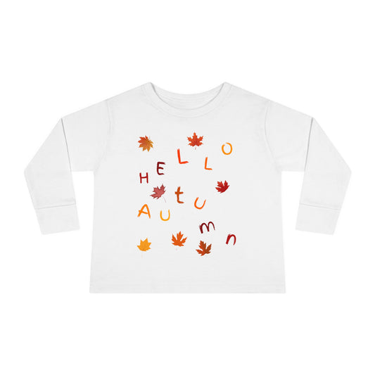 Hello Fall Toddler Autumn Long Sleeve Tee | Adorable Fall Shirt for Kids, Perfect for Thanksgiving, Cozy Style for Little Ones, Seasonal Outfit, [...]