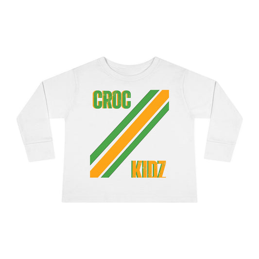 Croc Kidz Toddler Long Sleeve Tee, Cute Toddler Shirt, Children's Fashion, Birthday Gift, Spring Outfit, Fun Playwear