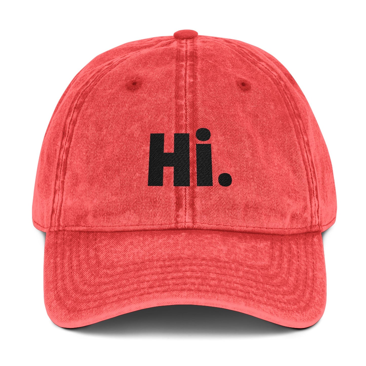 Toddler Vintage Embroidered Cap - hi greeting