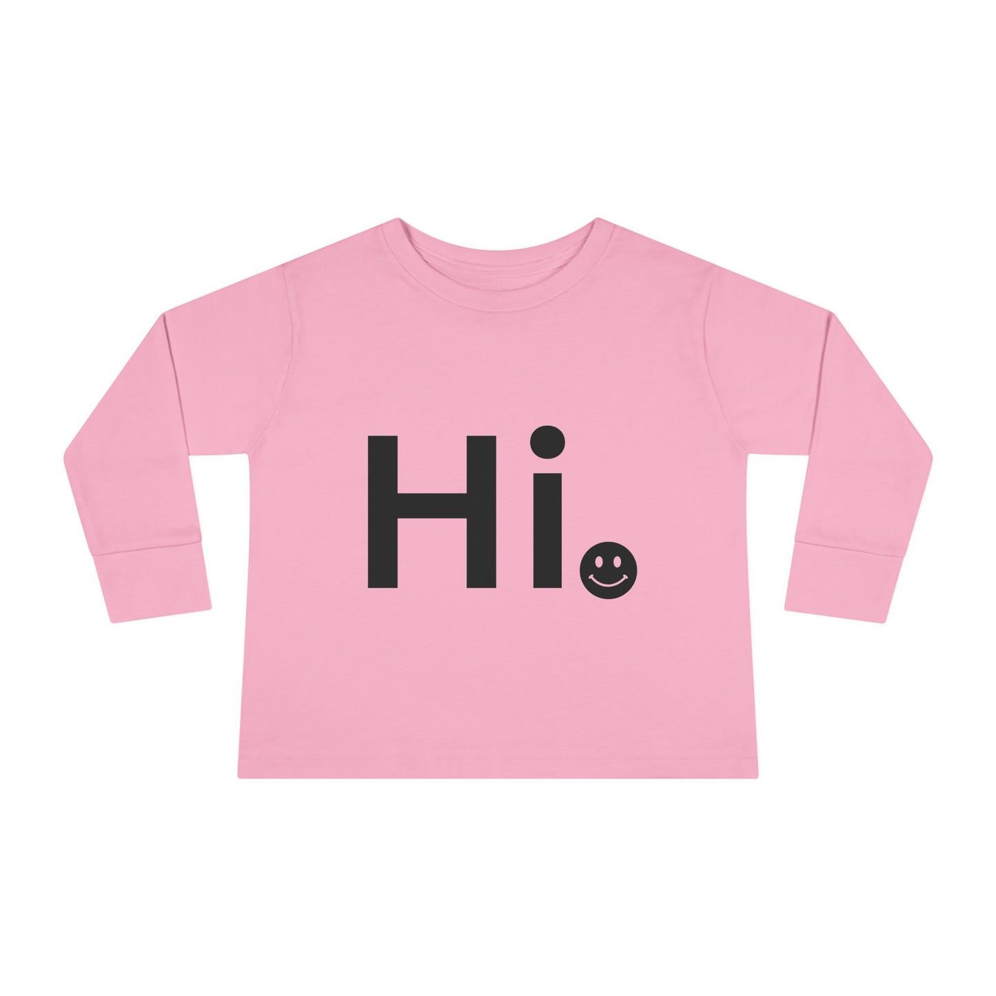 'Hi' smiley Design, Cute Kids Shirt, Baby Greeting Tee, Playful Toddler Outfit, Everyday Wear