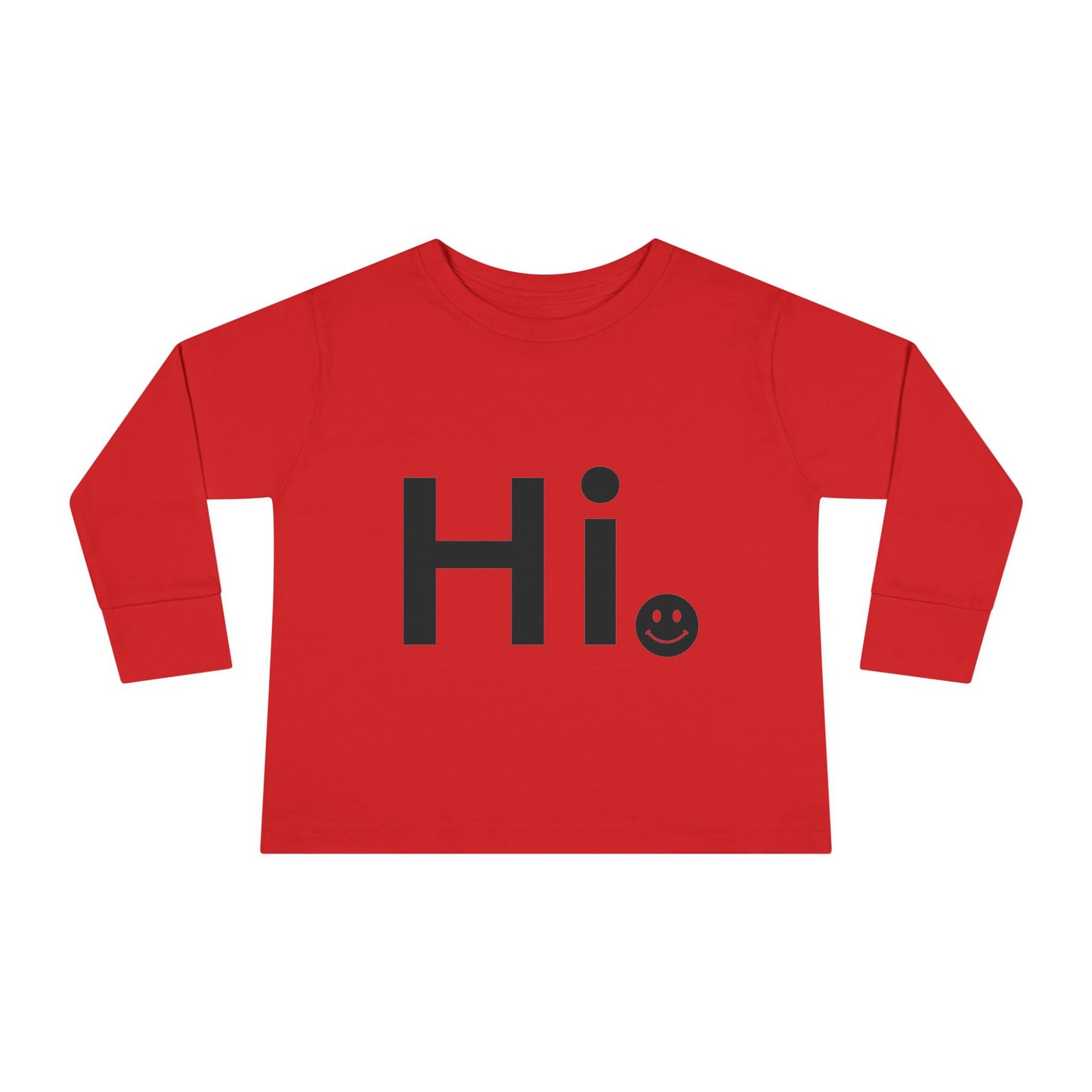 'Hi' smiley Design, Cute Kids Shirt, Baby Greeting Tee, Playful Toddler Outfit, Everyday Wear
