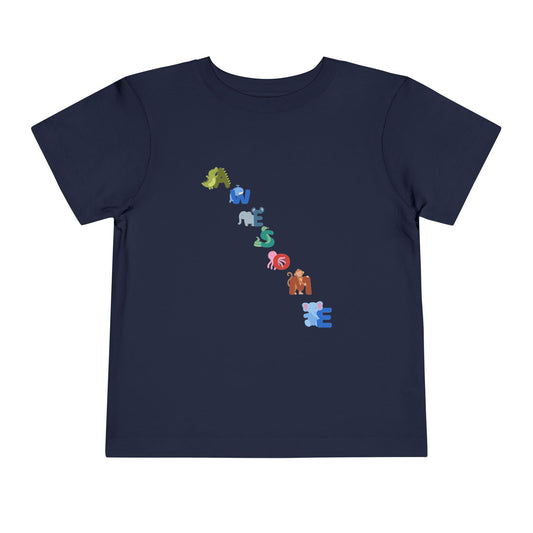 Awesome Toddler Short Sleeve Tee - Fun and Colorful