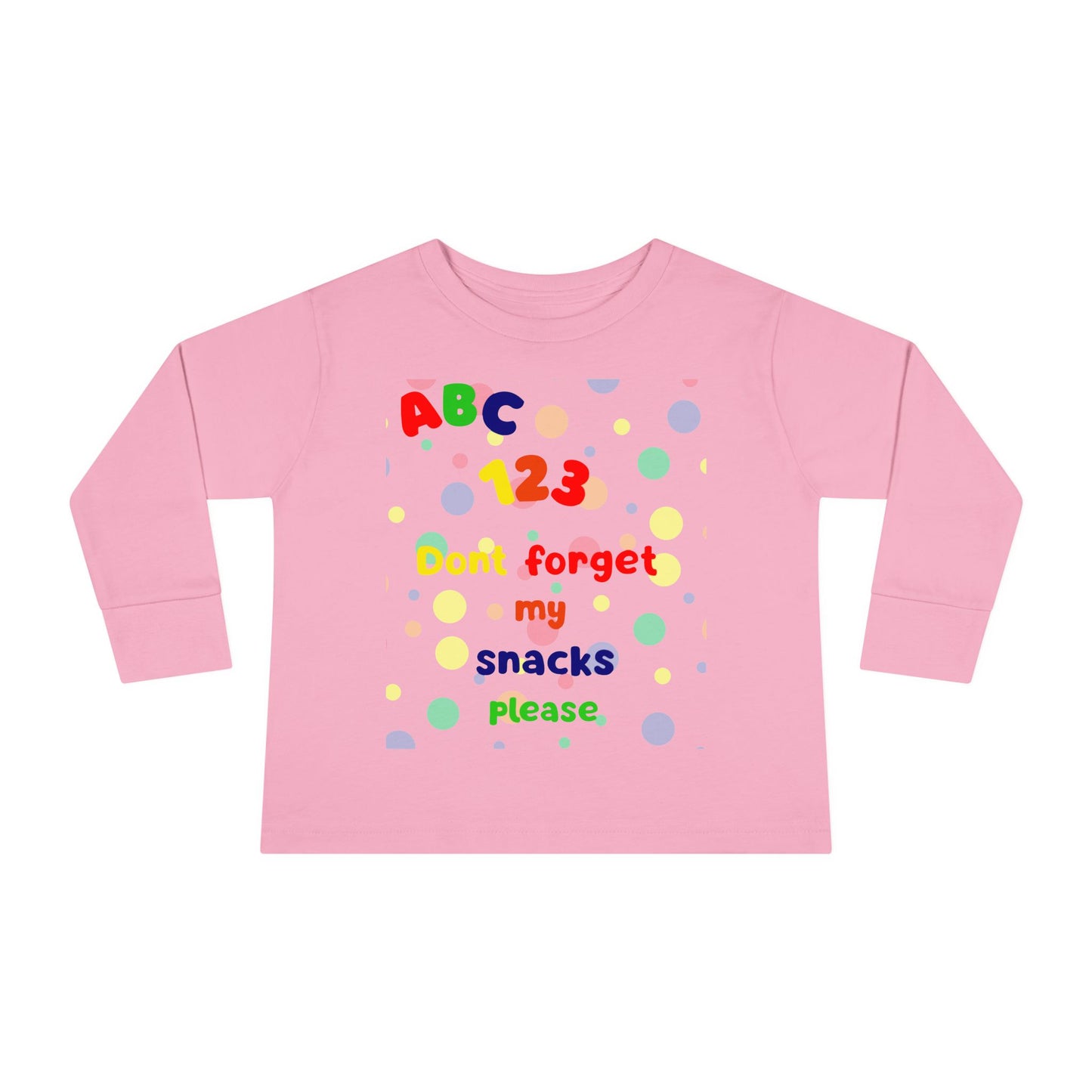 Fun Learning Toddler Tee - Kids Long Sleeve Shirt, Colorful ABC 123 Design, Birthday Gift, Playtime Apparel, Educational Clothing, [...]