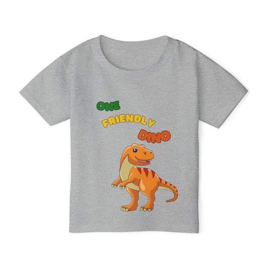 One Friendly Dino Toddler T-Shirt | Cute Dinosaur Graphic Tee