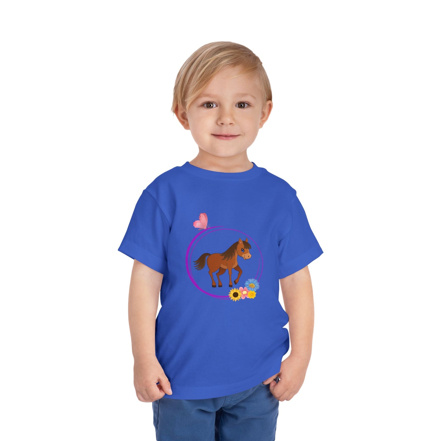 Horse with flowers