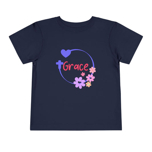 Grace Christian Toddler with colorful flowers