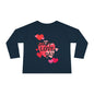 Happy Love Day Long Sleeve Tee, Heart Design Shirt, Valentine's Day Kids Top, Cute Valentine Toddler T-Shirt, Love Theme Baby Long Sleeve