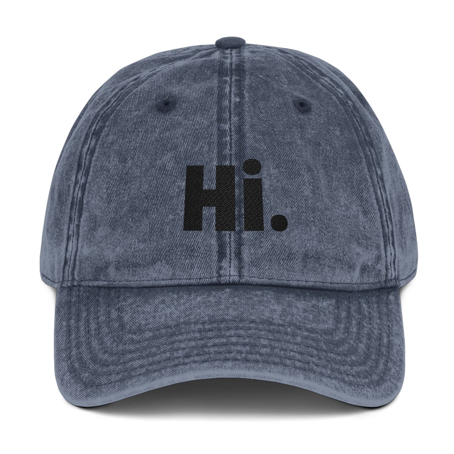 Toddler Vintage Embroidered Cap - hi greeting