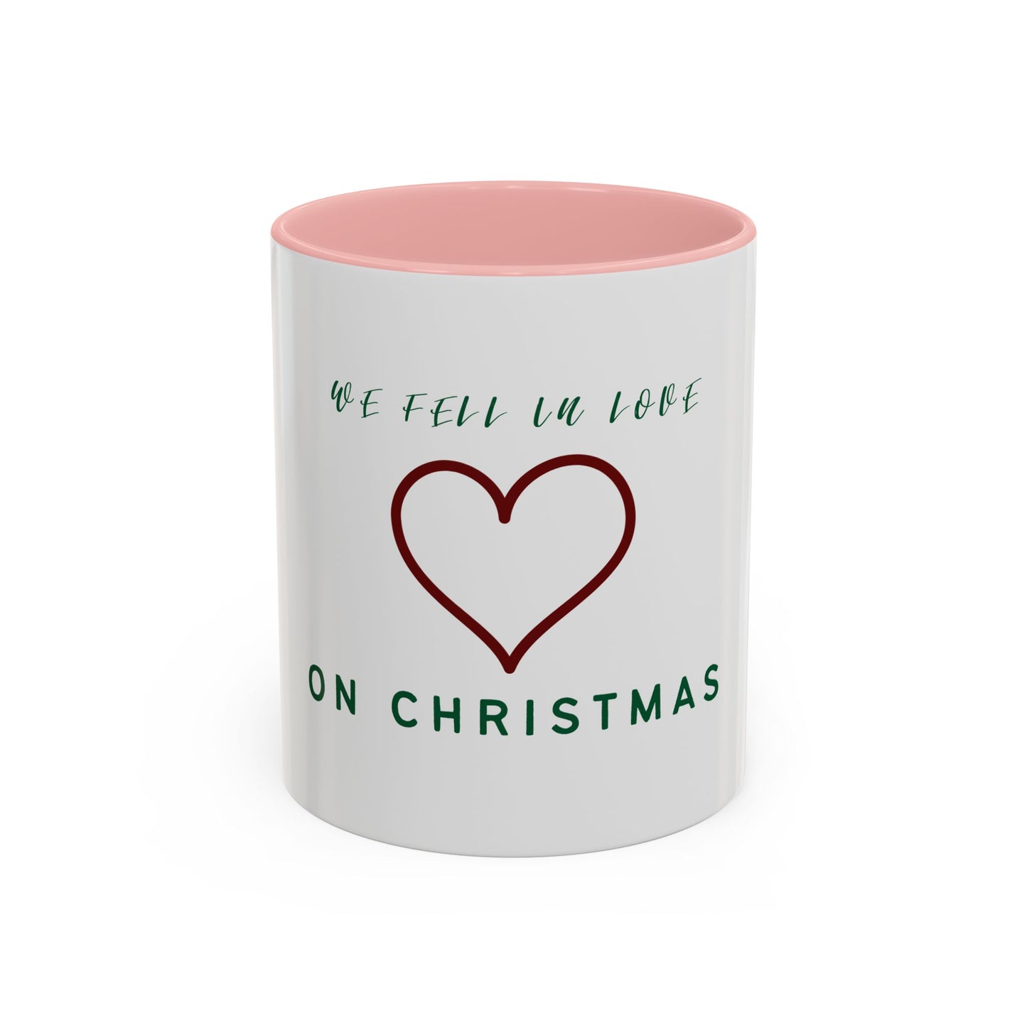 "we fell in love on christmas" Mug Christmas Love Accent