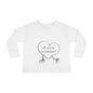 Valentine's Day Toddler Long Sleeve Tee, Will You Be My Valentine Shirt, Kids Valentine's Day Top, Heart Design Toddler Tee, Love Toddler